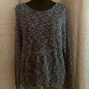 Hollister Blue Front Pocket Long Sleeve Sweater